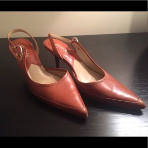 Michael Kors slingback kitten heels